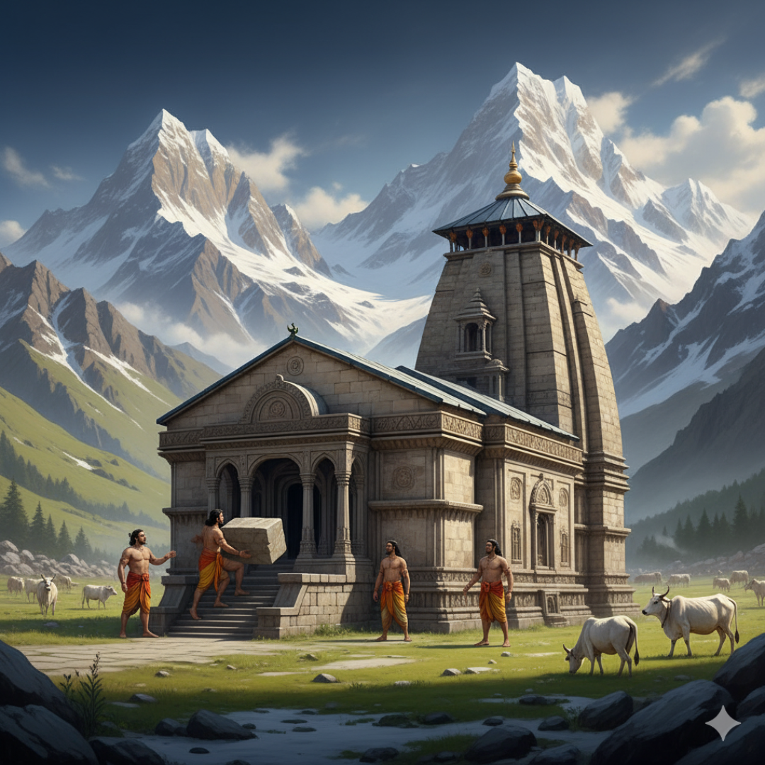 How Pandavas Build Kedarnath Temple