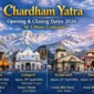 Chardham Yatra Opening Closing Dates 2026 85x85