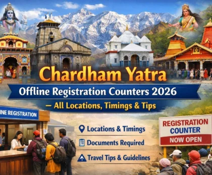 chardham yatra offline registration counter