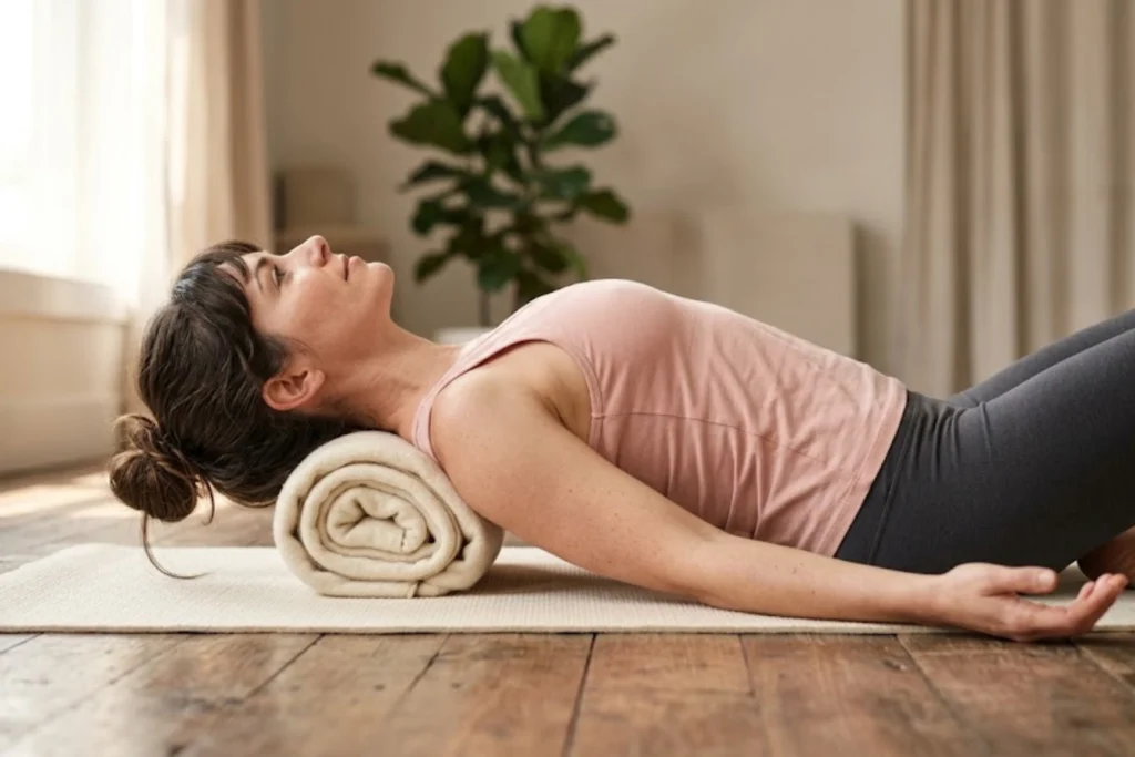 Supported Fish Pose (Matsyasana)