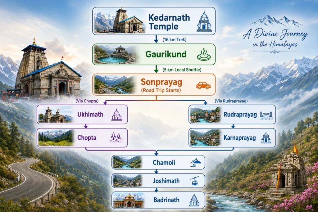 how to go kedarnath to badrinath