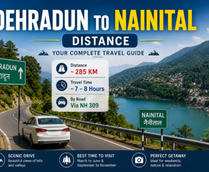 Dehradun to Nainital Distance