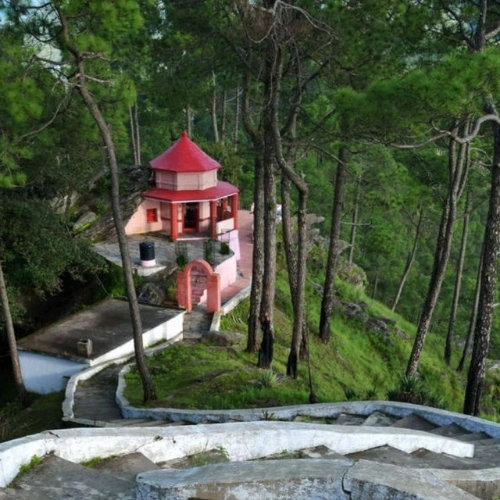 Almora Kasar Devi temple Kumaon hill town