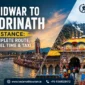 Haridwar to Badrinath Distance road 85x85