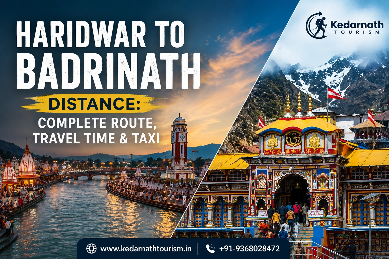 Haridwar to Badrinath Distance road