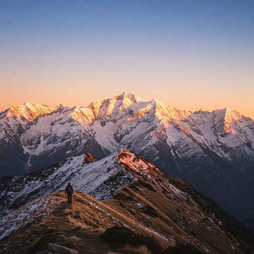 Kuari Pass trek Nanda Devi view Chamoli