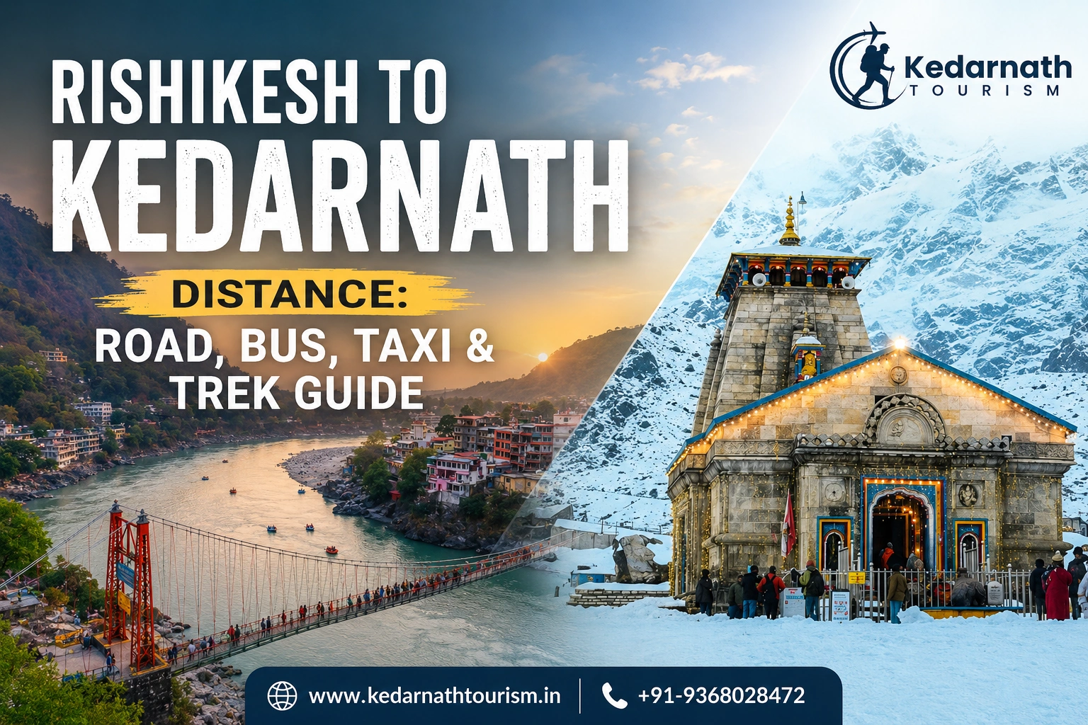 Rishikesh to Kedarnath distance by route