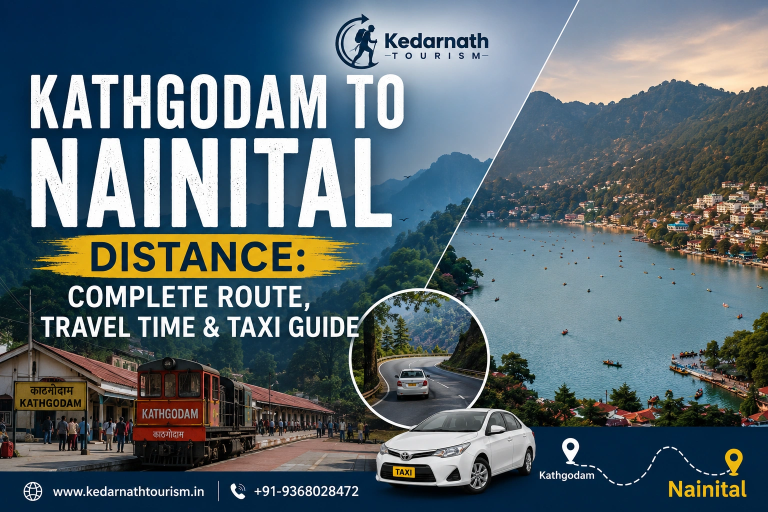 kathgodam to nainital distance